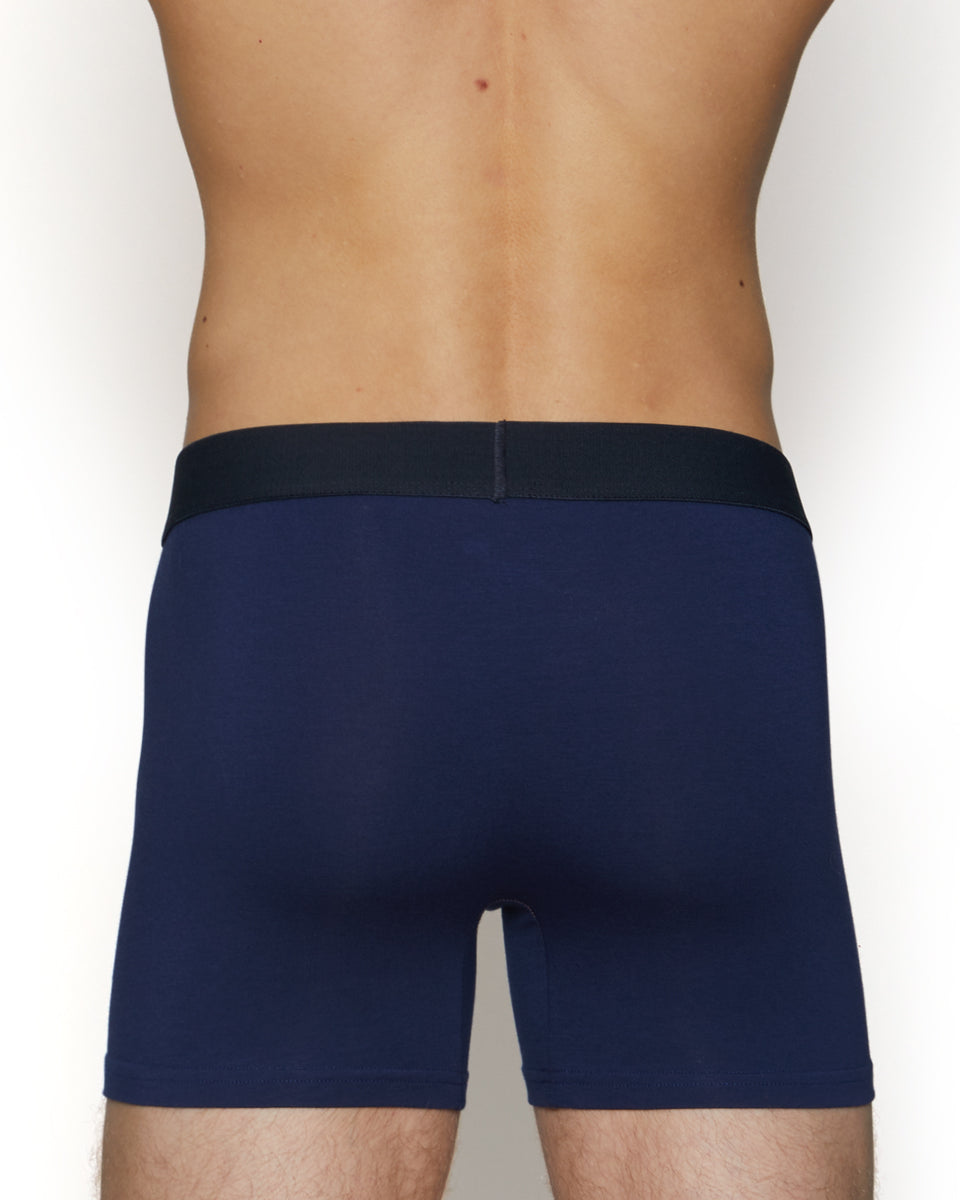 Wood Boxer Brief with Fly Deep-space-blue