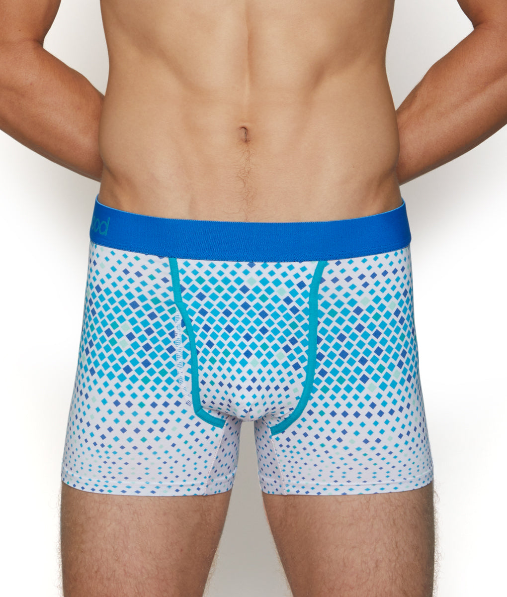 Wood Boxer Brief with Fly Blue-diamond-gradient