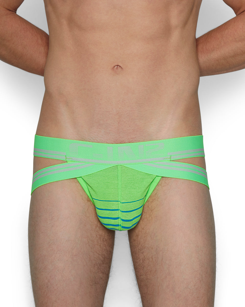 C-IN2 Super Bright Jockstrap Grody-green