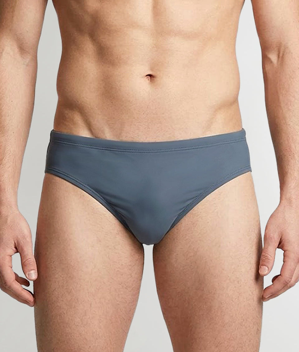 Sean & Val Classic Brief Pacific — men's quick-dry swim brief, product flat lay
