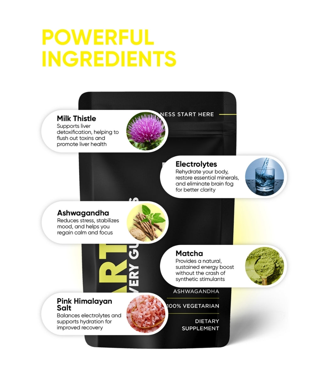 Friend of Dorothy PARTY Recovery Gummies — 7-active post-party recovery supplement for gay men