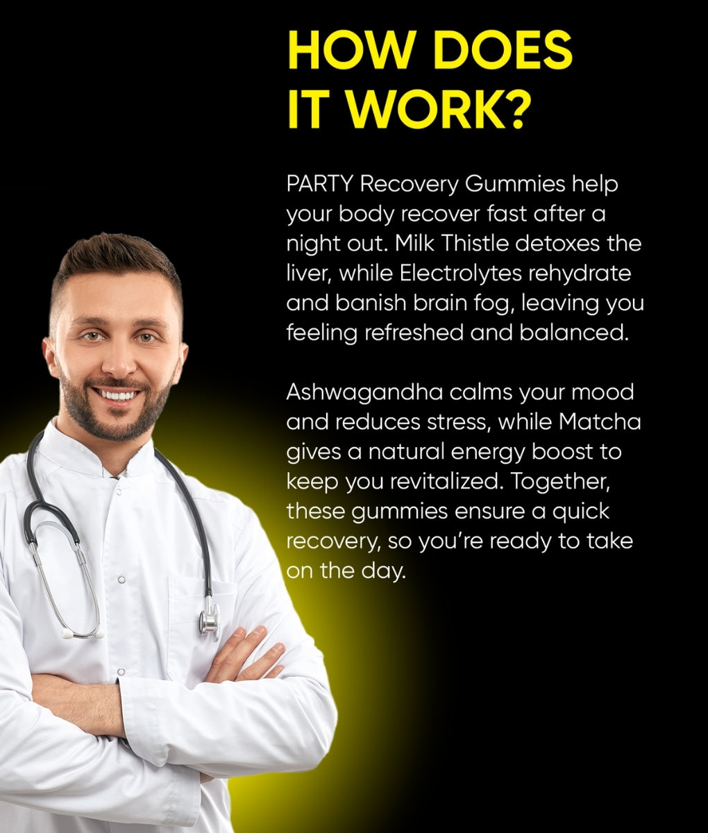 Friend of Dorothy PARTY Recovery Gummies — liver support, rehydration & energy recovery supplement