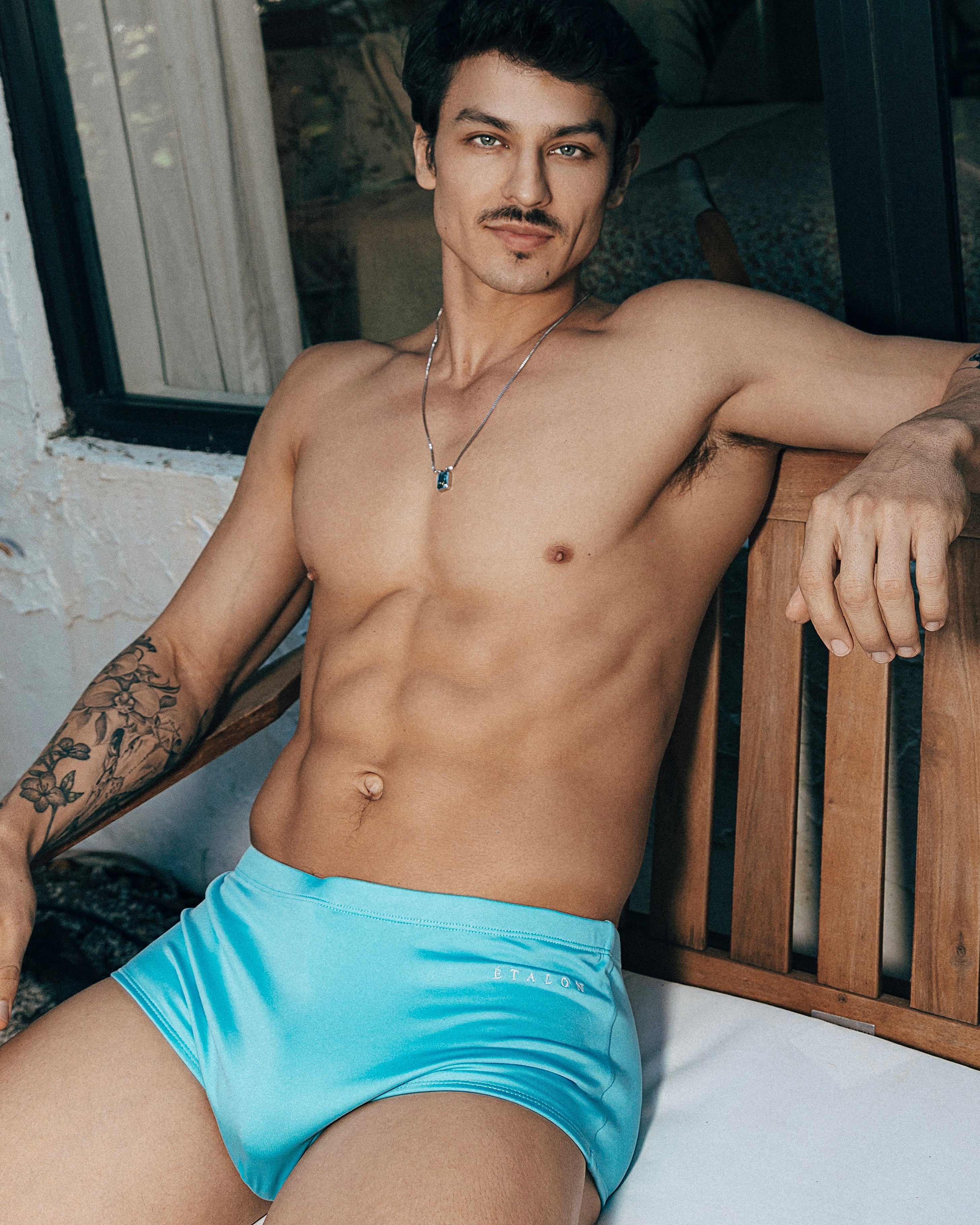 Étalon Aqua Swim Sunga - men's swimwear waistband branding detail