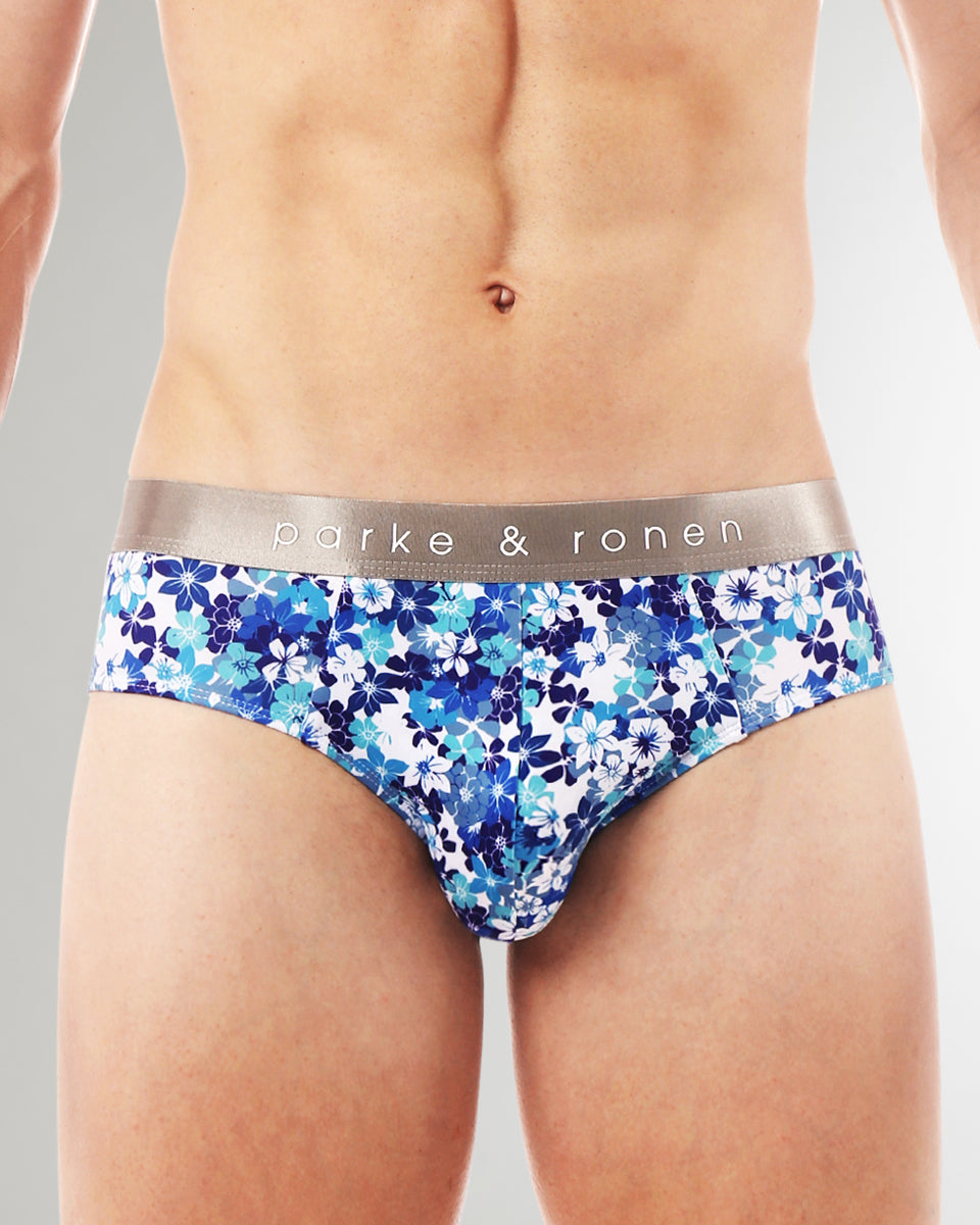 Parke & Ronen Printed Low-Rise Brief Parke & Ronen Printed Low-Rise Brief Camiela-blue