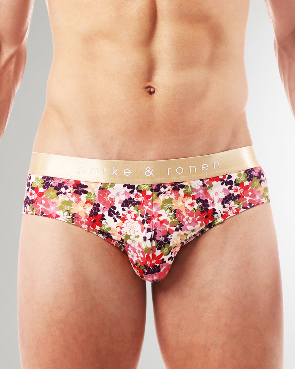 Parke & Ronen Printed Low-Rise Brief Parke & Ronen Printed Low-Rise Brief Camelia-pink