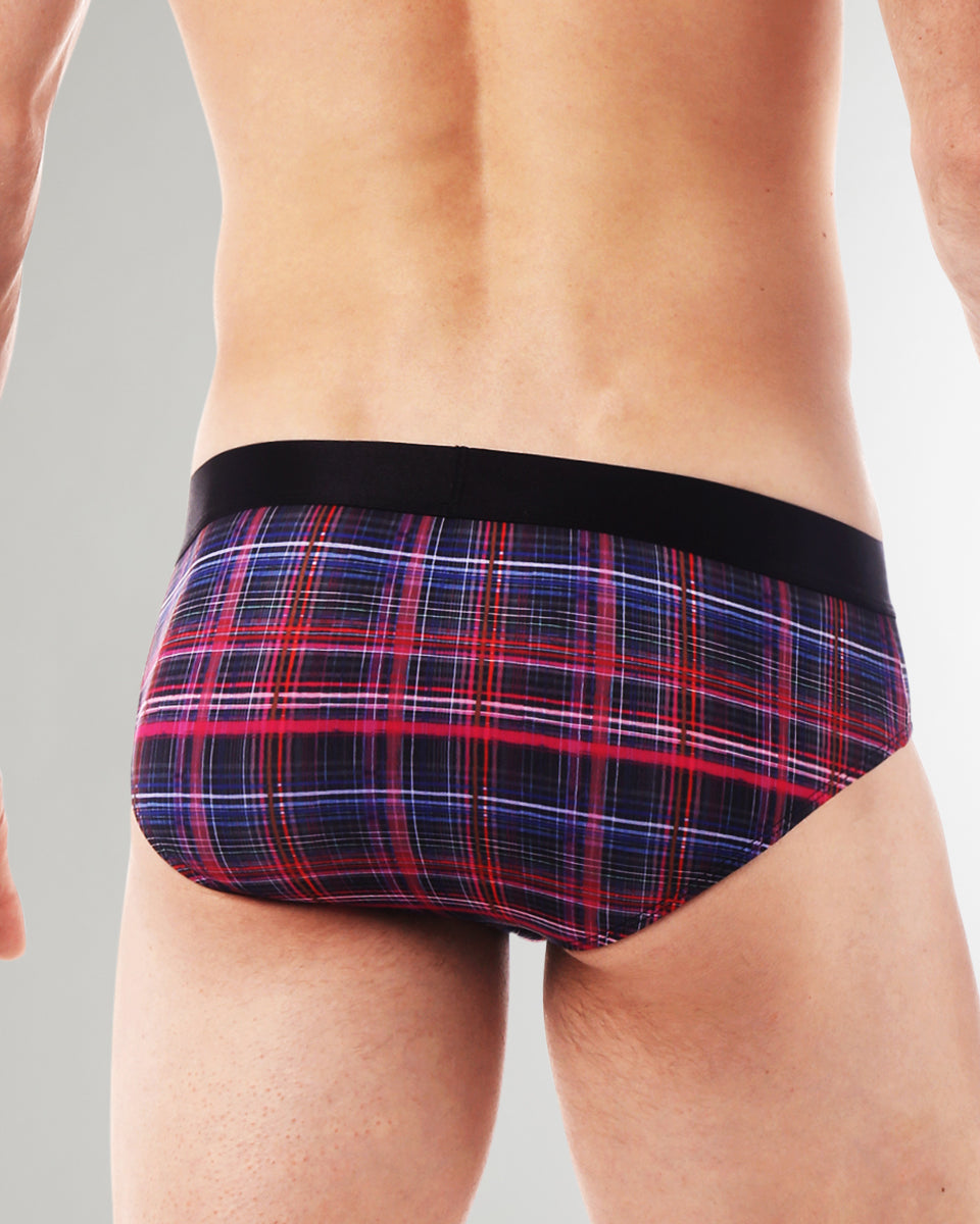 Parke & Ronen Printed Low-Rise Brief Parke & Ronen Printed Low-Rise Brief Fuchsia-cape-cod-plaid