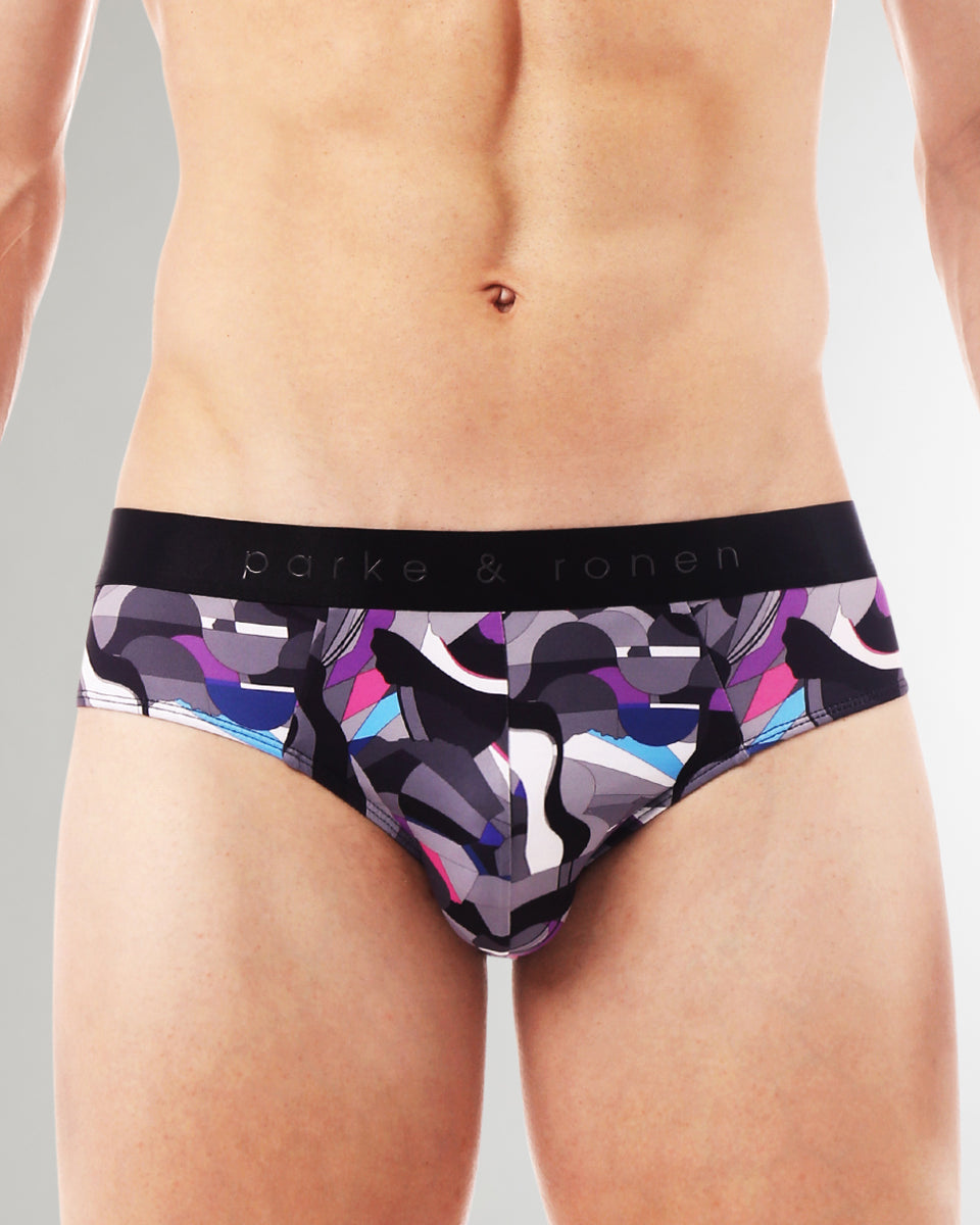 Parke & Ronen Printed Low-Rise Brief Parke & Ronen Printed Low-Rise Brief Jublee-purple