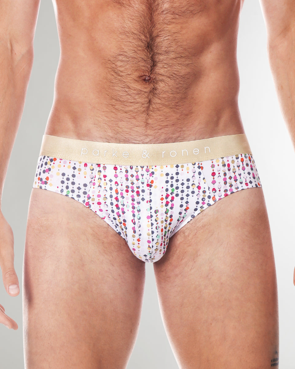 Parke & Ronen Printed Low-Rise Brief Parke & Ronen Printed Low-Rise Brief Show-white-gala
