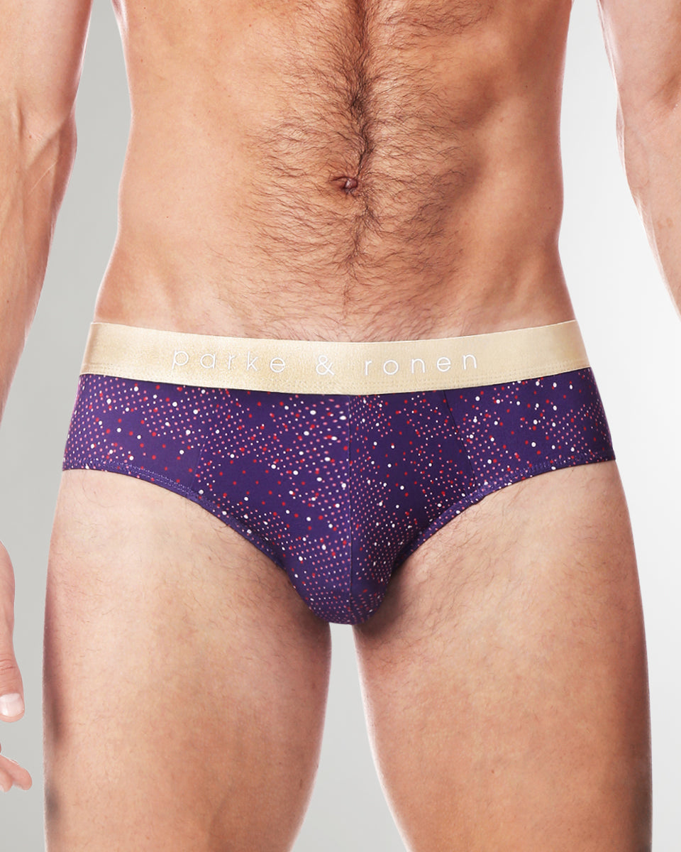 Parke & Ronen Printed Low-Rise Brief Parke & Ronen Printed Low-Rise Brief Violet-andromeda