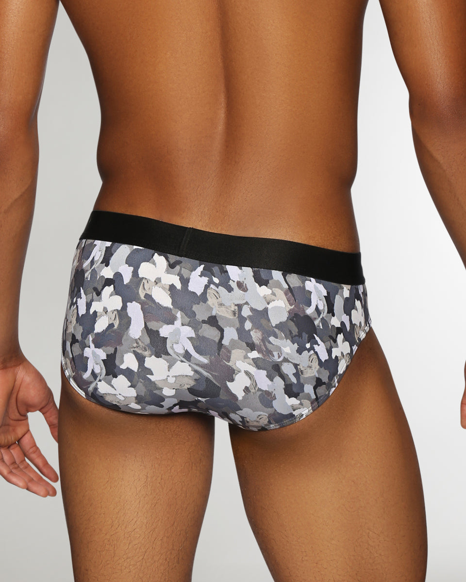 Parke & Ronen Printed Low-Rise Brief Woodland-black