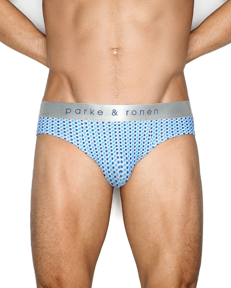 Parke & Ronen Printed Low-Rise Brief Parke & Ronen Printed Low-Rise Brief Clipper-navy-white