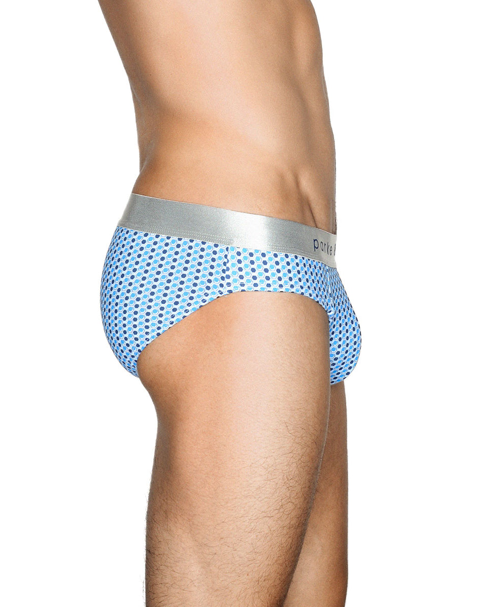 Parke & Ronen Printed Low-Rise Brief Parke & Ronen Printed Low-Rise Brief Clipper-navy-white