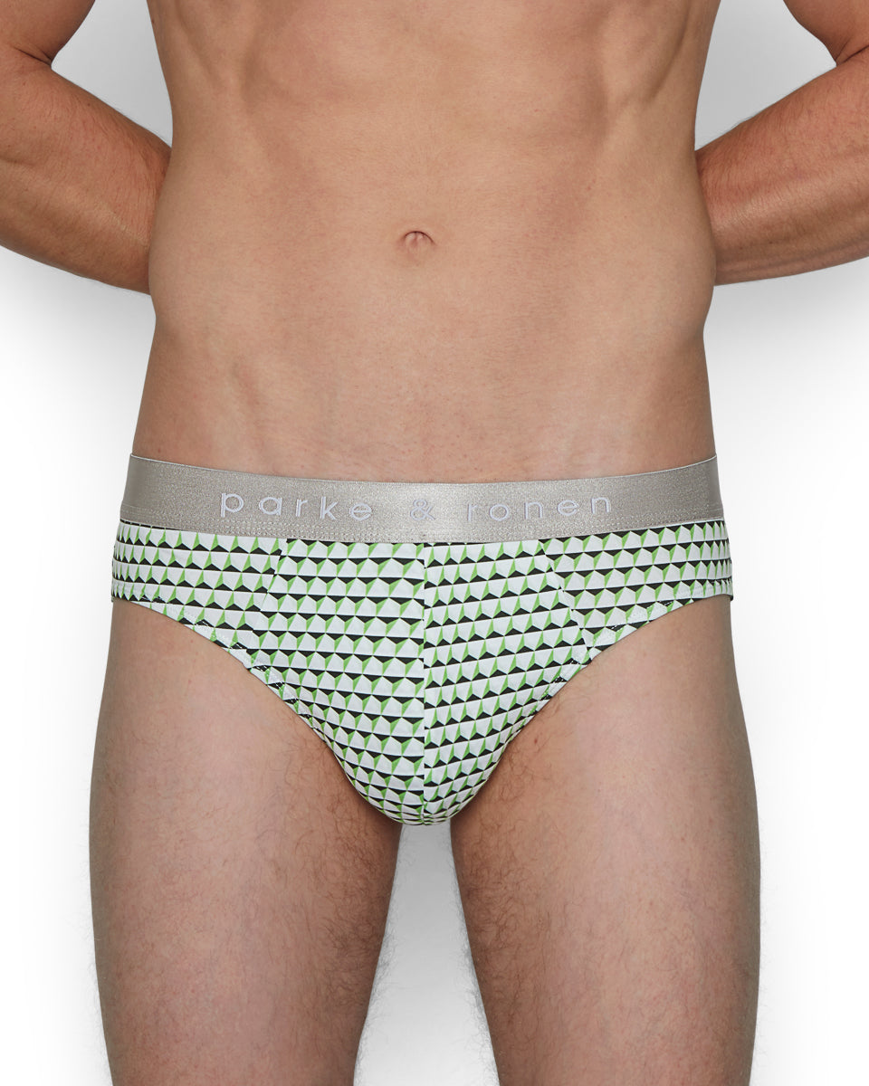 Parke & Ronen Printed Low-Rise Brief Parke & Ronen Printed Low-Rise Brief Triangle-green