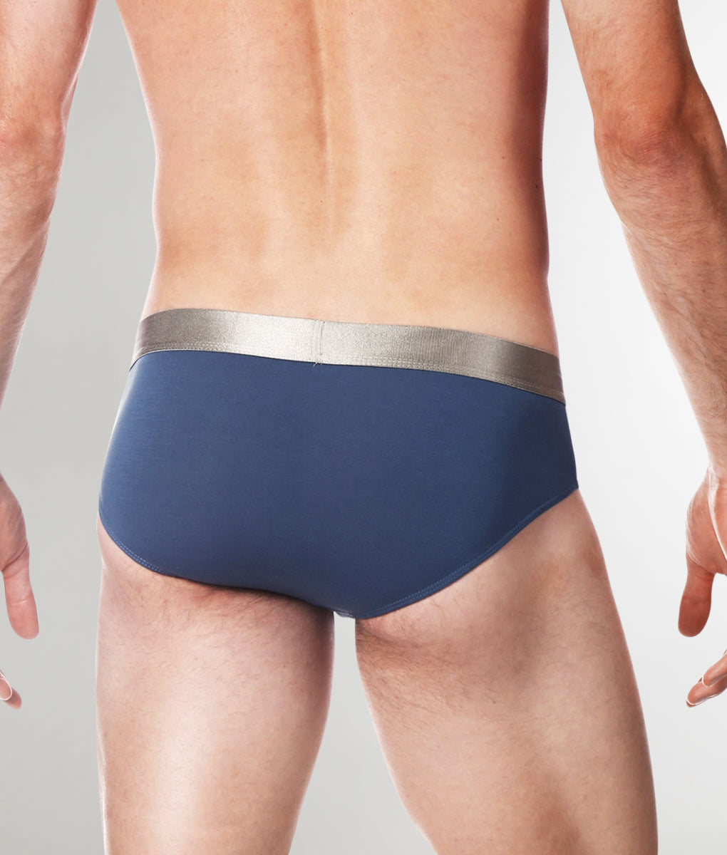 Parke & Ronen Solid Brief Bluestone