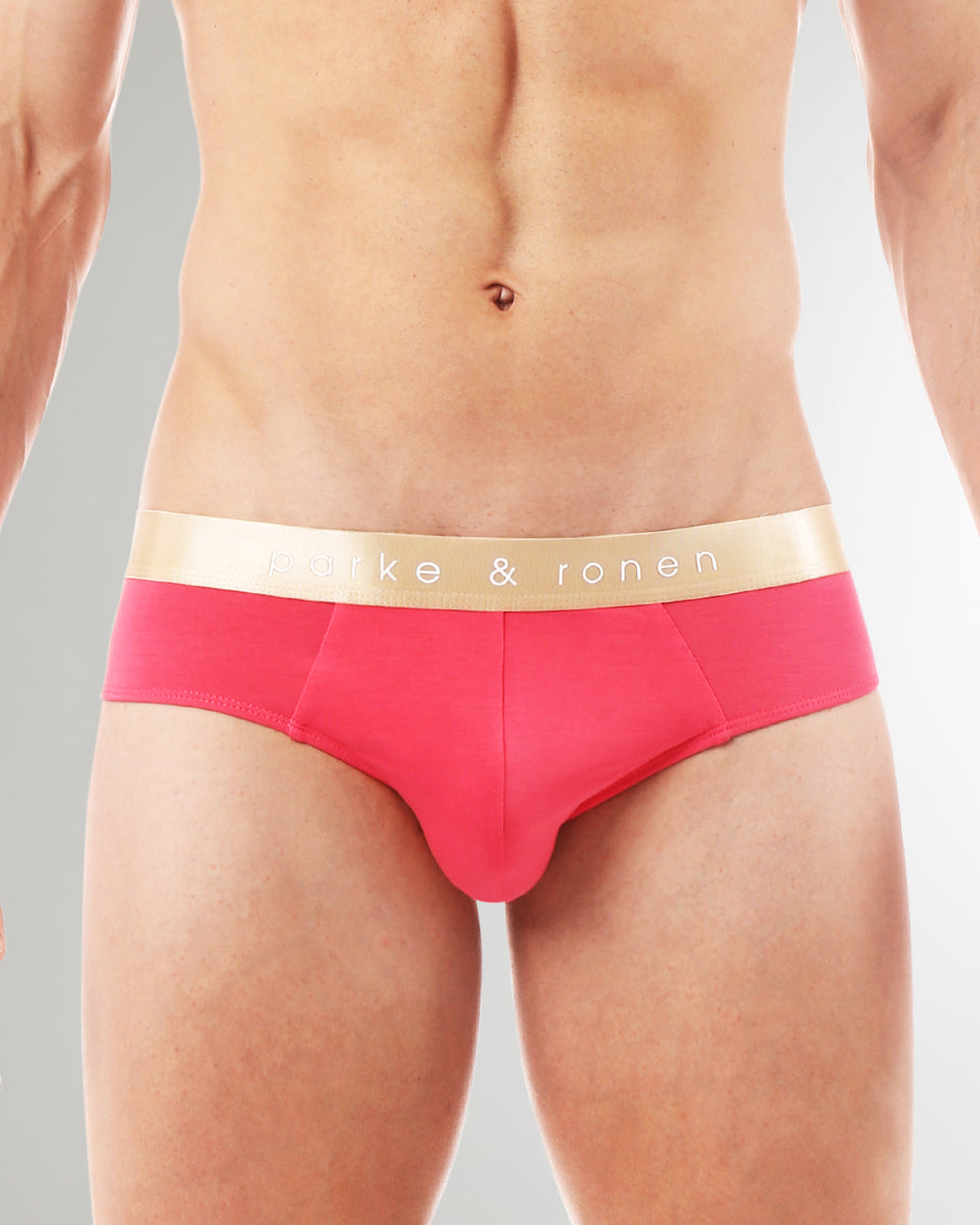 Parke & Ronen Solid Brief Parke & Ronen Solid Brief Flamingo