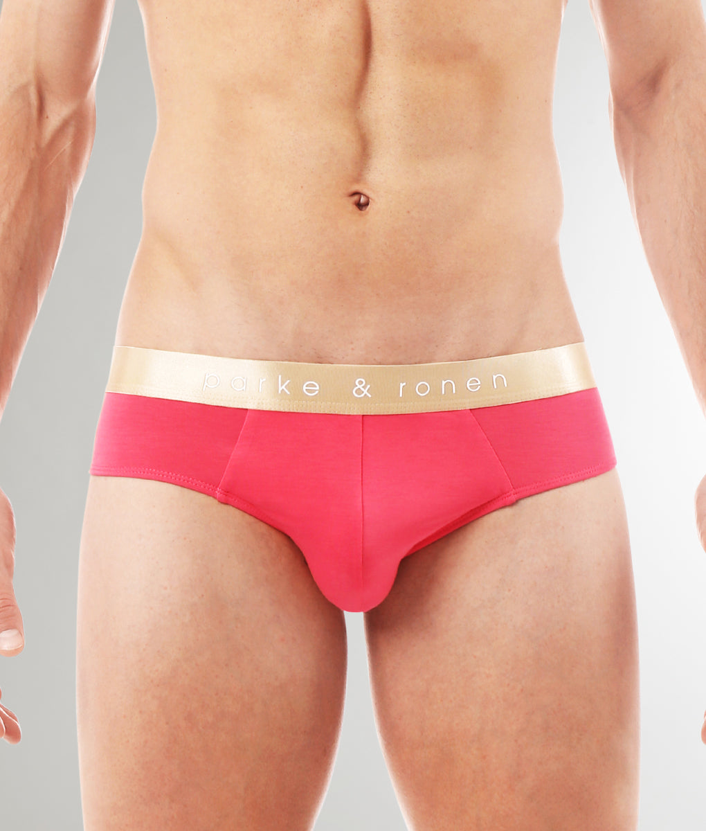 Parke & Ronen Solid Brief Parke & Ronen Solid Brief Flamingo