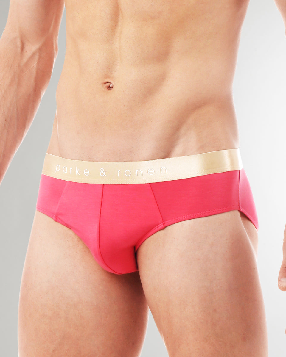 Parke & Ronen Solid Brief Parke & Ronen Solid Brief Flamingo