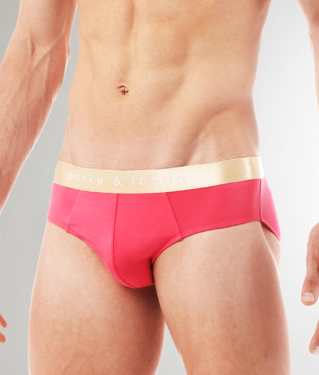 Parke & Ronen Solid Brief Parke & Ronen Solid Brief Flamingo