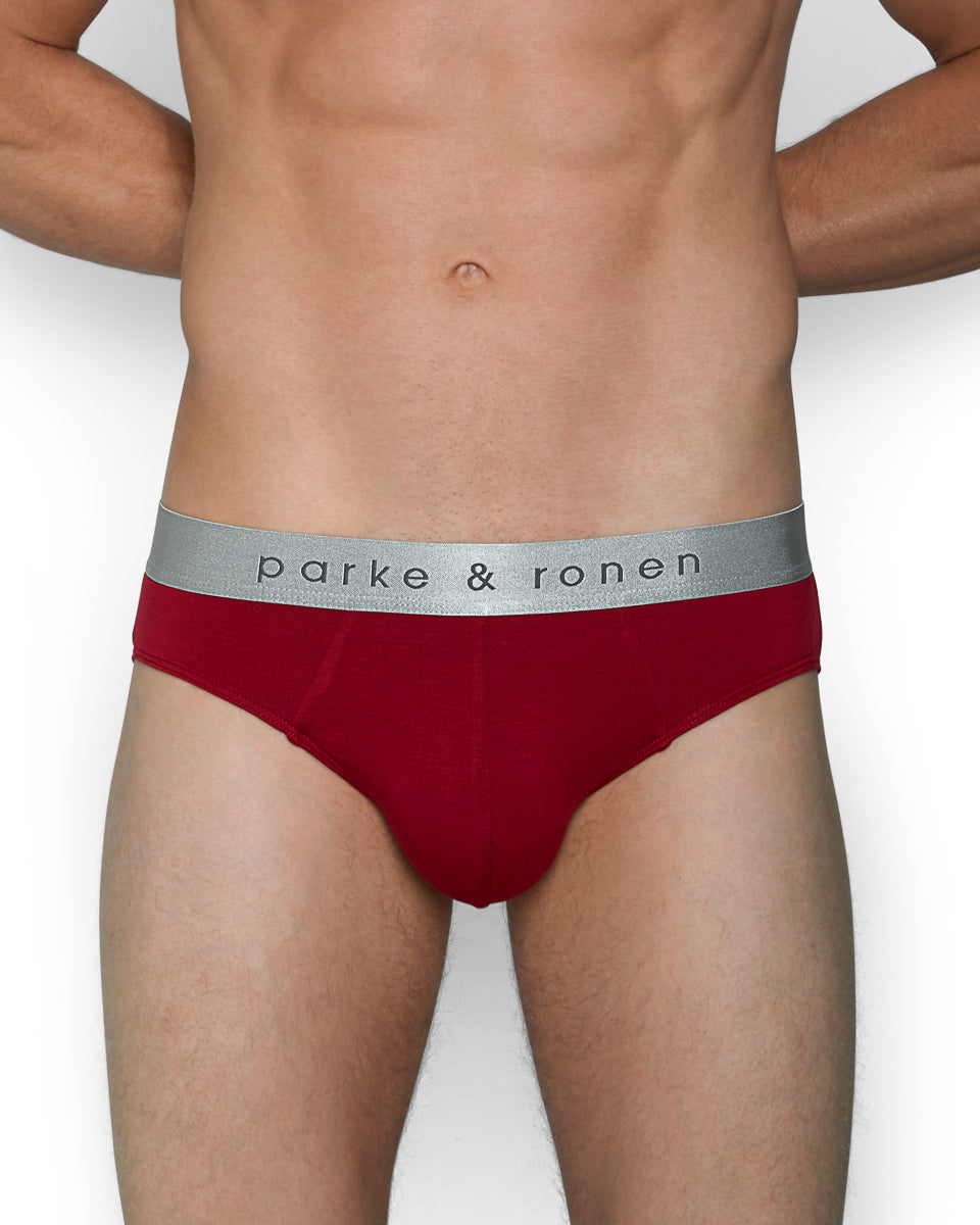 Parke & Ronen Solid Brief Parke & Ronen Solid Brief Maroon