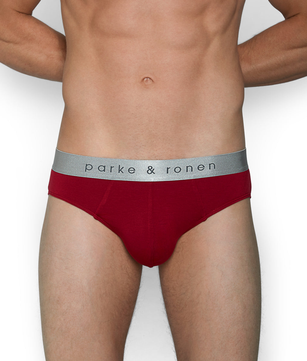 Parke & Ronen Solid Brief Parke & Ronen Solid Brief Maroon