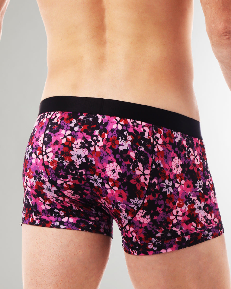Parke & Ronen Printed Low-Rise Trunk Parke & Ronen Printed Low-Rise Trunk Camelia-black