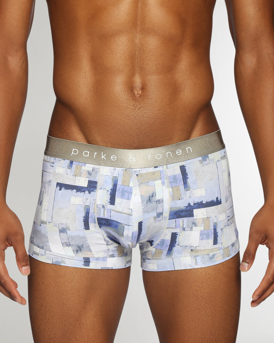 Parke & Ronen Printed Low-Rise Trunk Cezanne-dusk