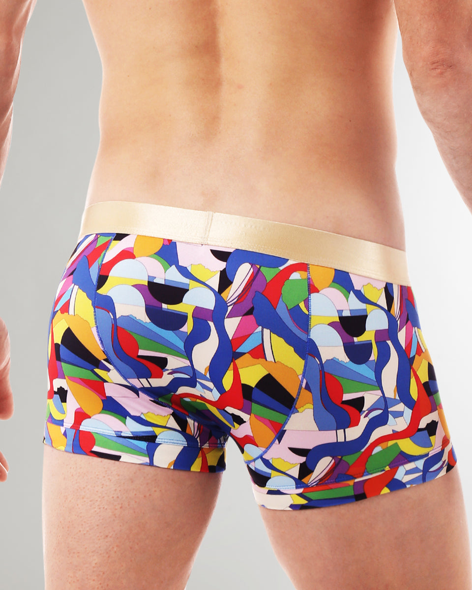 Parke & Ronen Printed Low-Rise Trunk Parke & Ronen Printed Low-Rise Trunk Jublee-royal