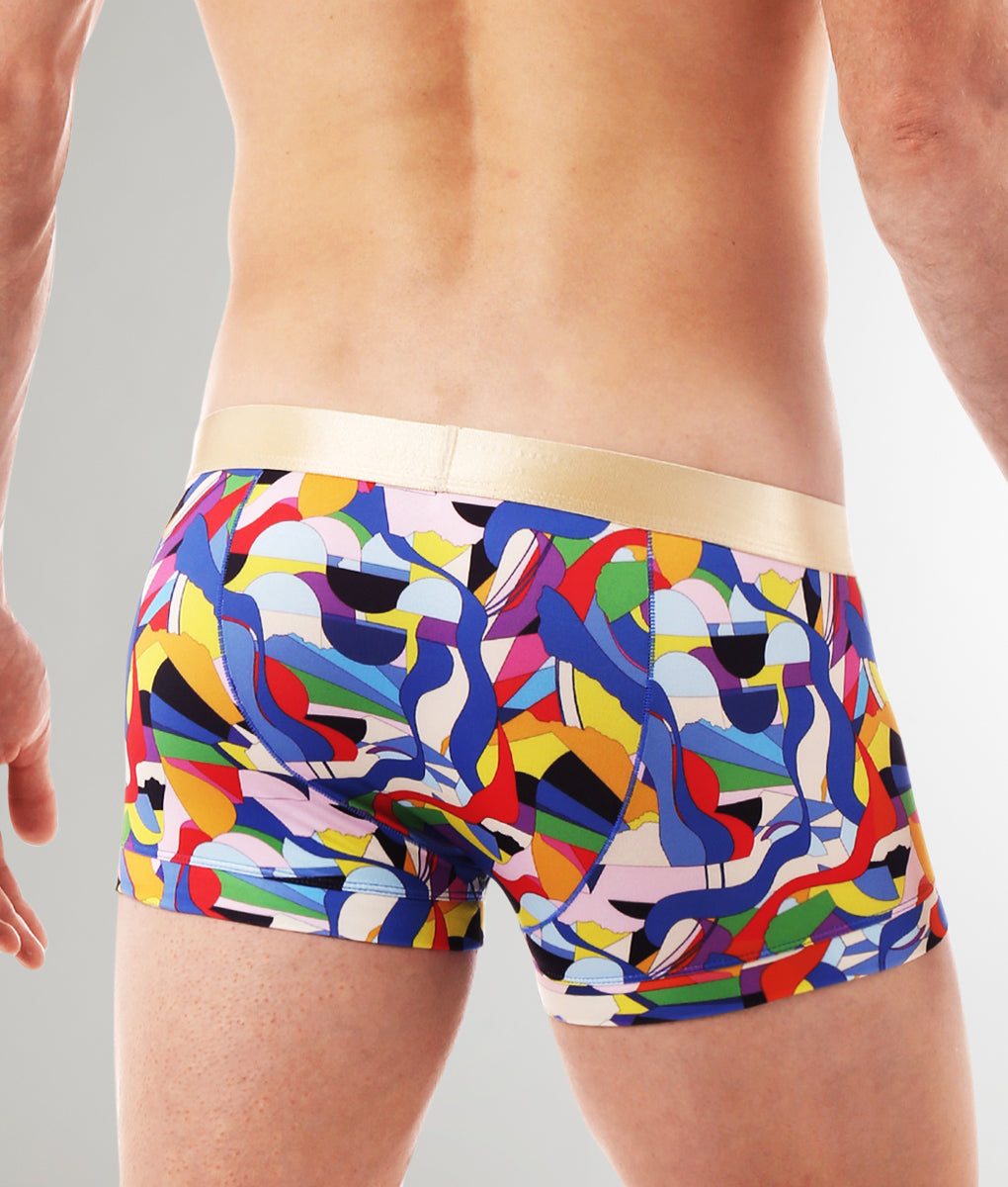 Parke & Ronen Printed Low-Rise Trunk Parke & Ronen Printed Low-Rise Trunk Jublee-royal