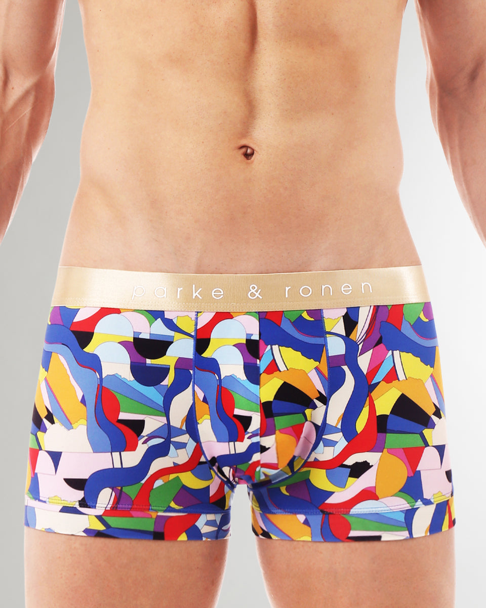 Parke & Ronen Printed Low-Rise Trunk Parke & Ronen Printed Low-Rise Trunk Jublee-royal