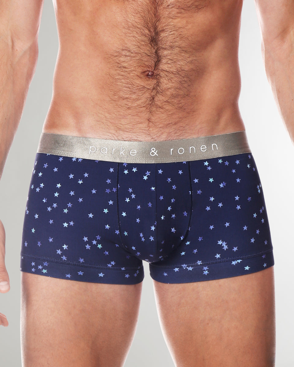 Parke & Ronen Printed Low-Rise Trunk Parke & Ronen Printed Low-Rise Trunk Navy-galileo