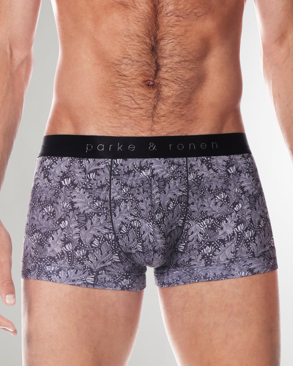 Parke & Ronen Printed Low-Rise Trunk Parke & Ronen Printed Low-Rise Trunk Zinc-cassini