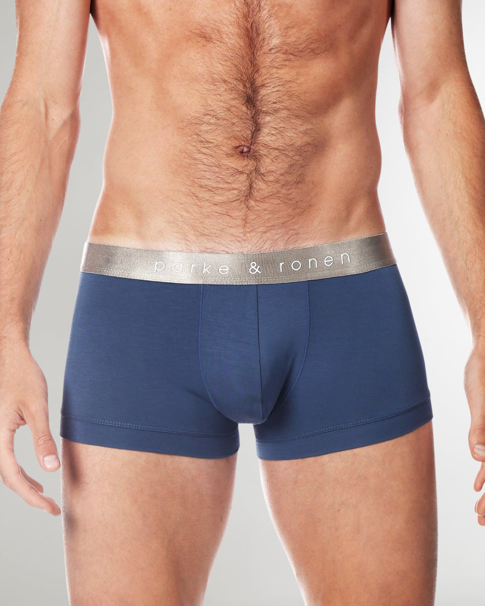 Parke & Ronen Solid Low-Rise Trunk Bluestone