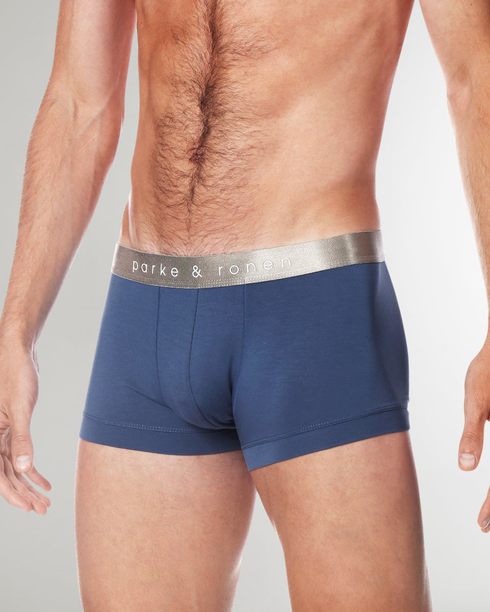 Parke & Ronen Solid Low-Rise Trunk Bluestone