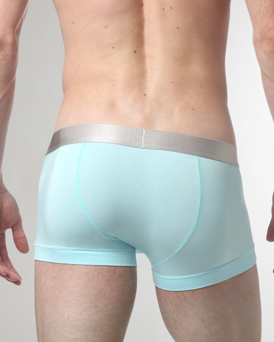 Parke & Ronen Solid Low-Rise Trunk Parke & Ronen Solid Low-Rise Trunk Clearwater-blue