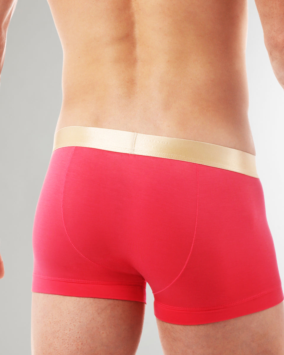 Parke & Ronen Solid Low-Rise Trunk Parke & Ronen Solid Low-Rise Trunk Flamingo
