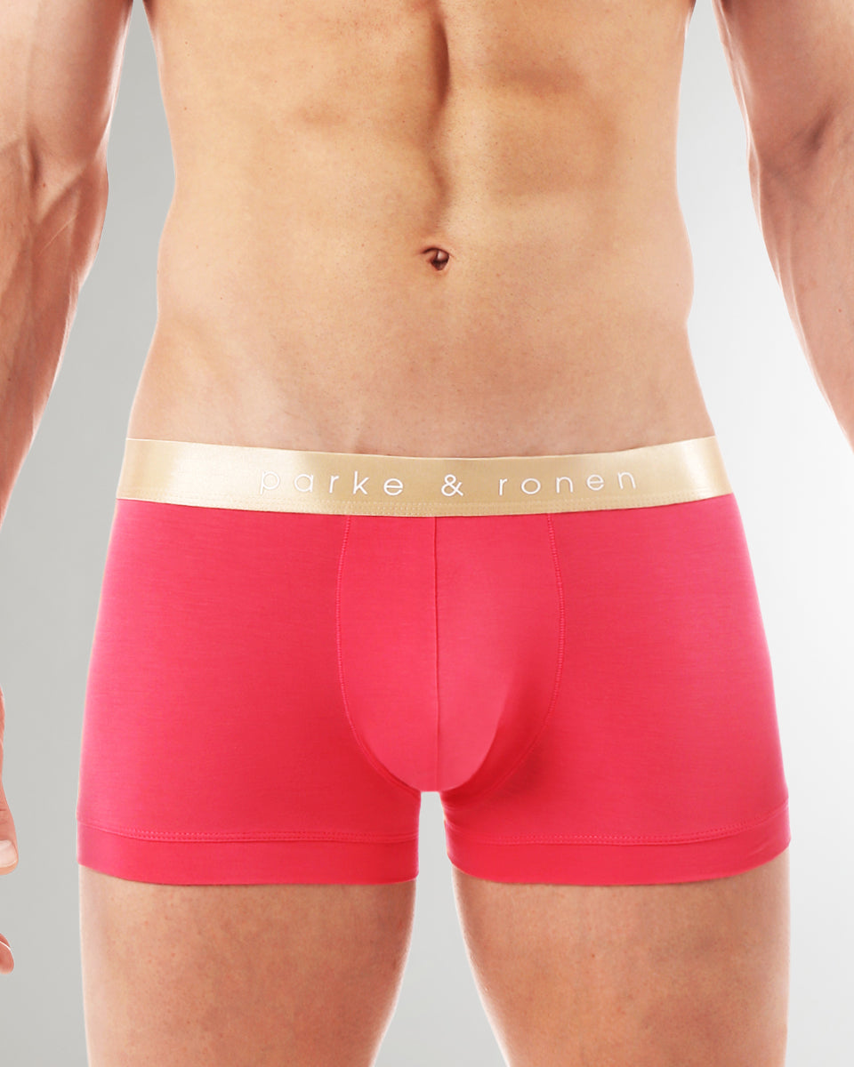 Parke & Ronen Solid Low-Rise Trunk Parke & Ronen Solid Low-Rise Trunk Flamingo