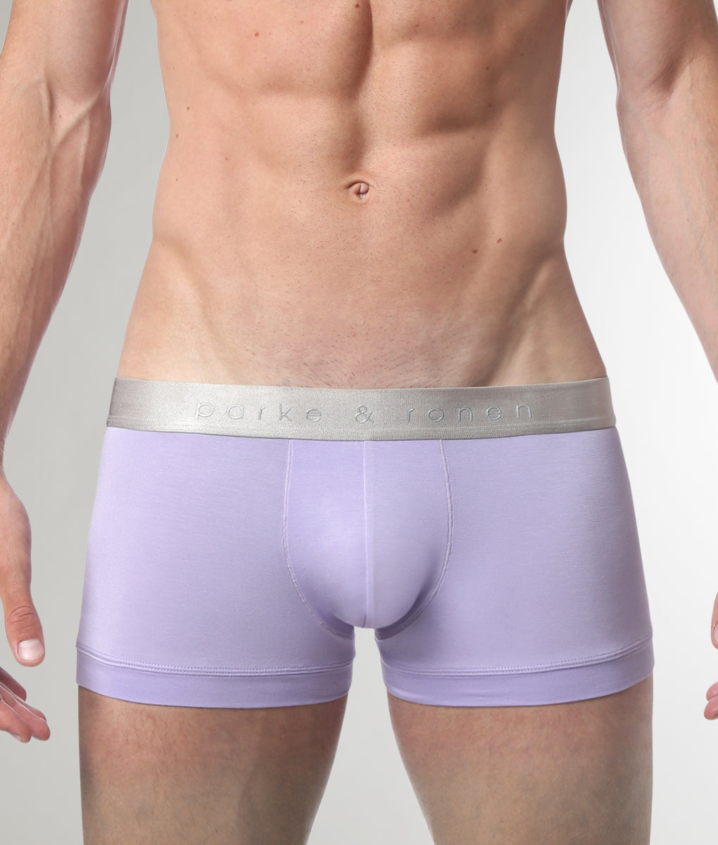 Parke & Ronen Solid Low-Rise Trunk Parke & Ronen Solid Low-Rise Trunk Lavender-solid