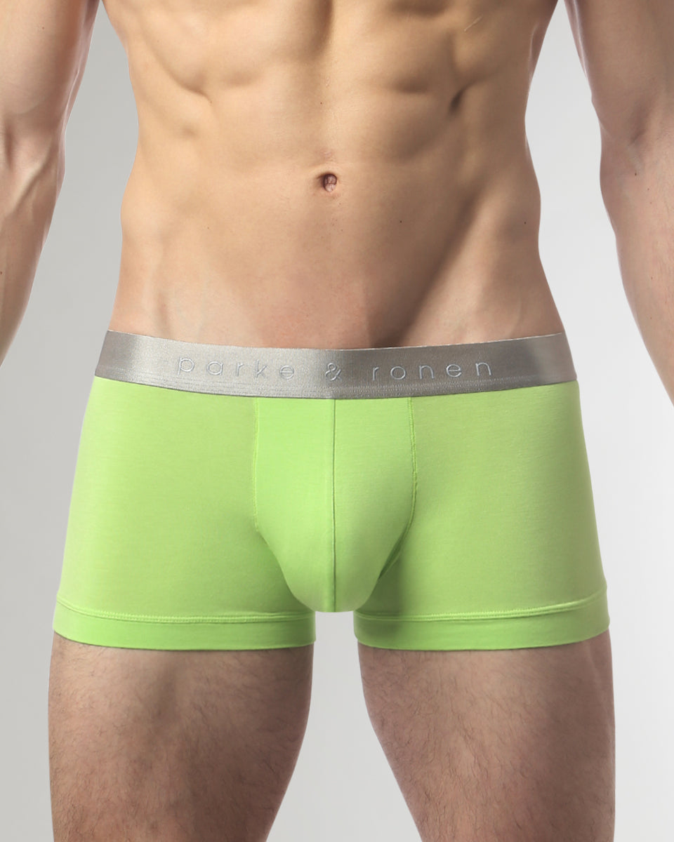 Parke & Ronen Solid Low-Rise Trunk Parke & Ronen Solid Low-Rise Trunk Lemon-lime