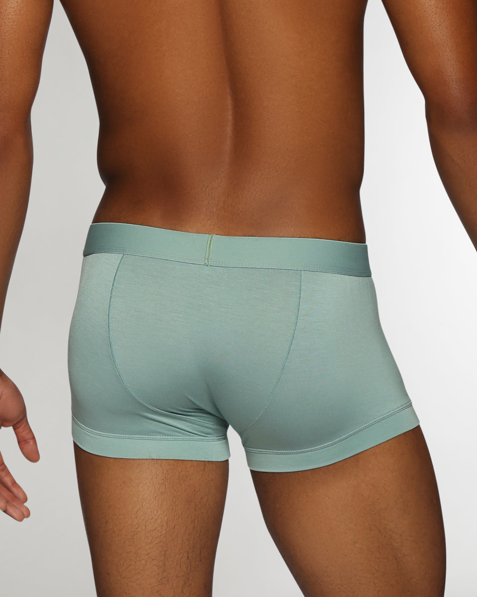 Parke & Ronen Solid Low-Rise Trunk Matcha