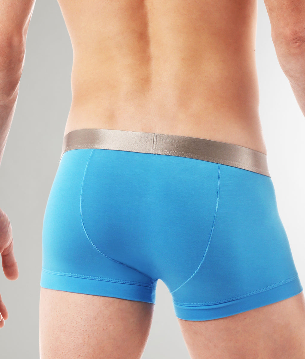 Parke & Ronen Solid Low-Rise Trunk Parke & Ronen Solid Low-Rise Trunk Turnisian-blue