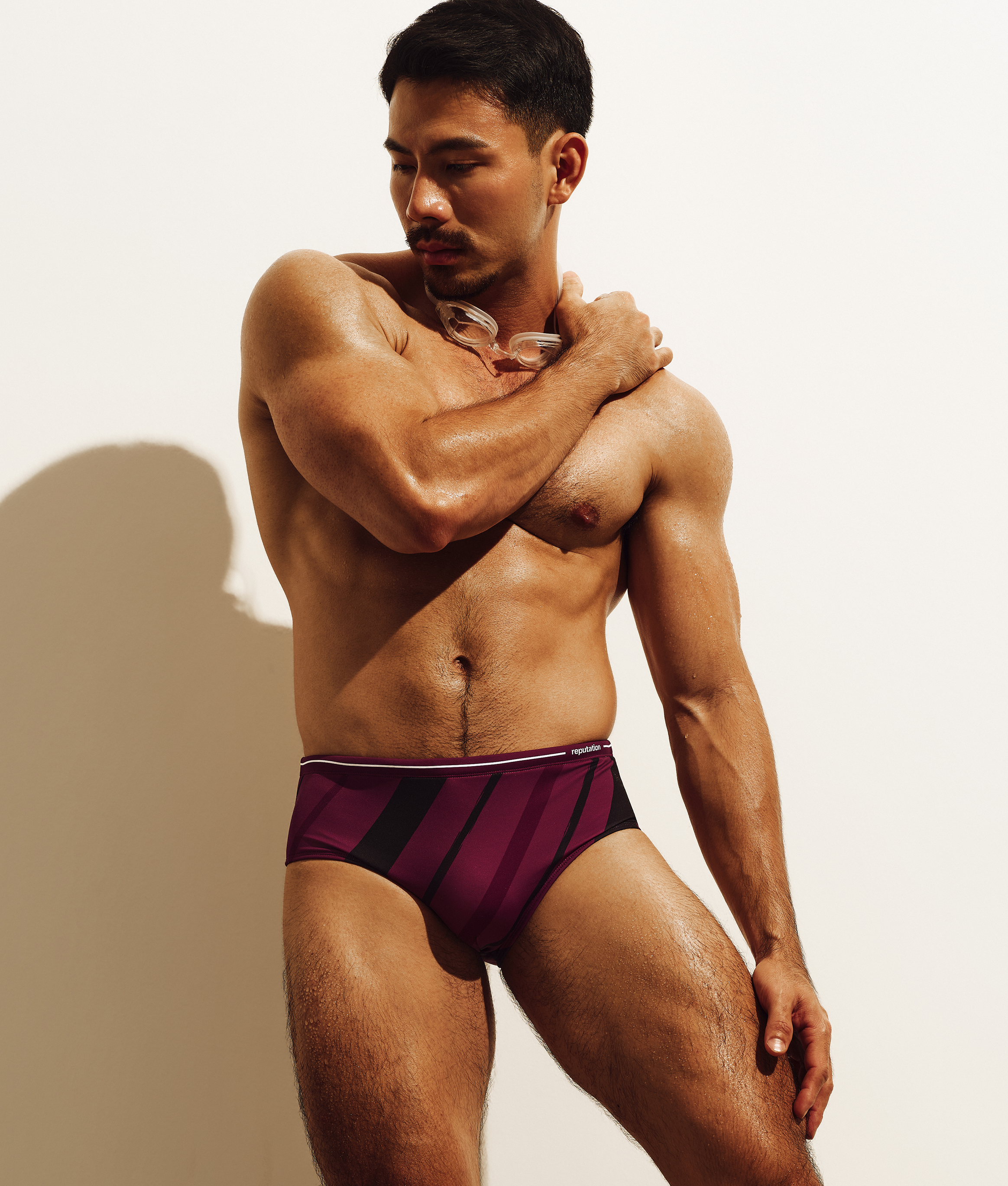 Reputation Sunga 02 Purple Vector — men's sunga brief on-model lifestyle shot