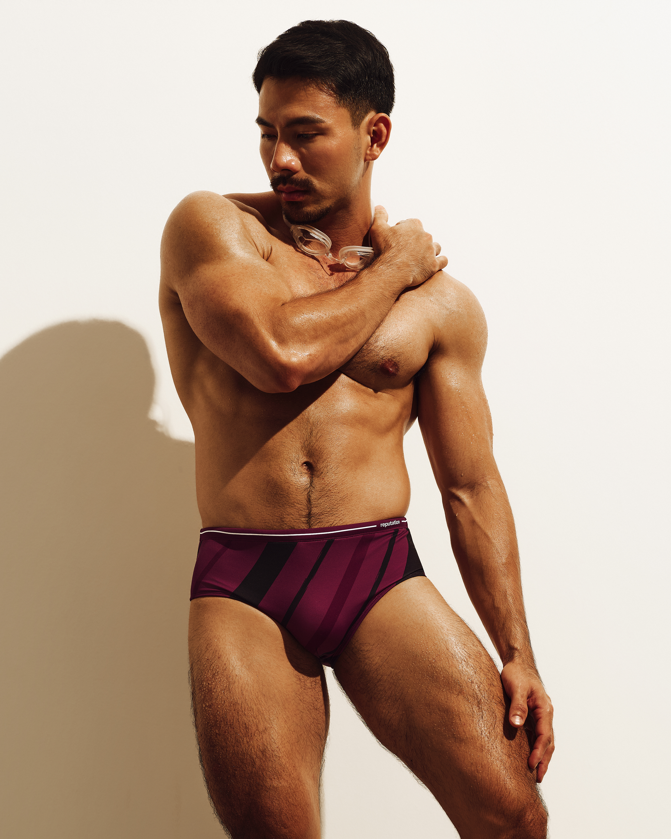 Reputation Sunga 02 Purple Vector — men's sunga brief on-model lifestyle shot