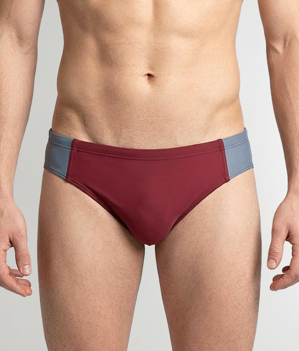 Sean & Val Sports Brief Palermo/Pacific — men's swim brief, model full body shot