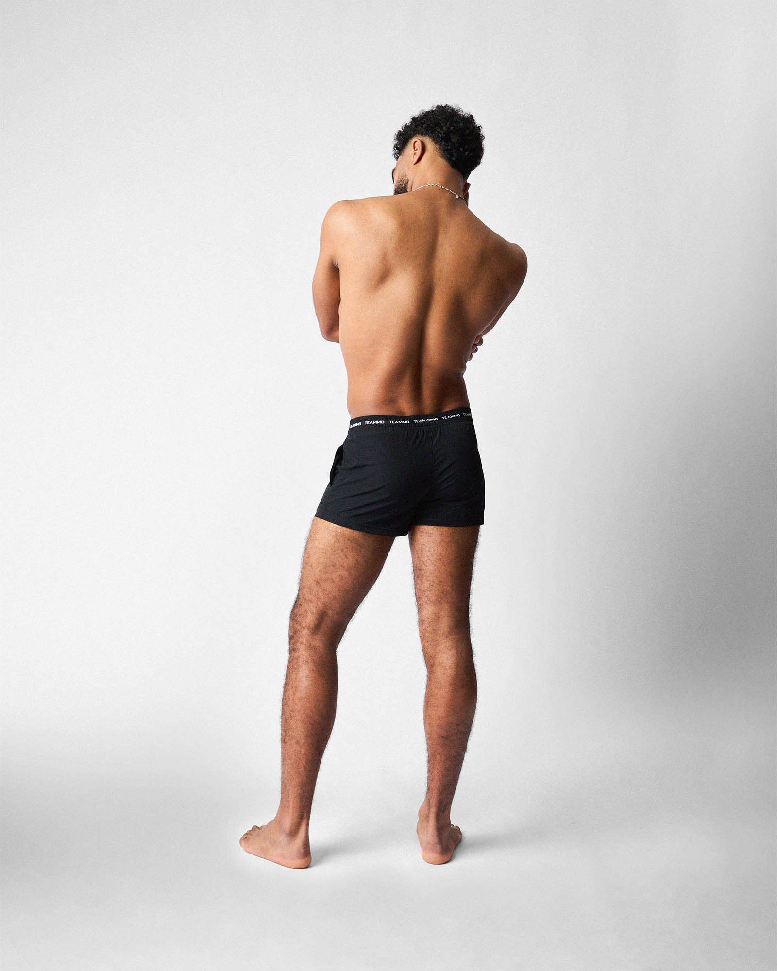 Teamm8 Ultra Sports Swim Short Jet - flat elastic waistband with tie-cord, detail