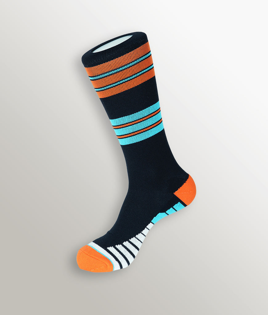 Unsimply Stitched Dirby Stripe Athletic Sock Unsimply Stitched Dirby Stripe Athletic Sock Black-multi