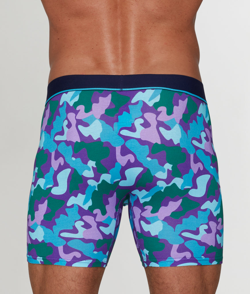Unsimply Stitched Camo Boxer Brief Unsimply Stitched Camo Boxer Brief Blue-purple