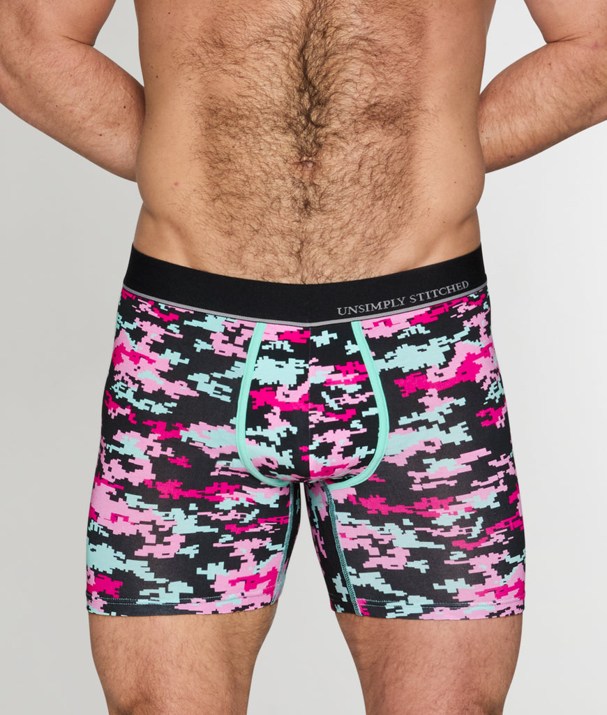 Unsimply Stitched Digital Camo Boxer Brief Unsimply Stitched Digital Camo Boxer Brief Black-camo