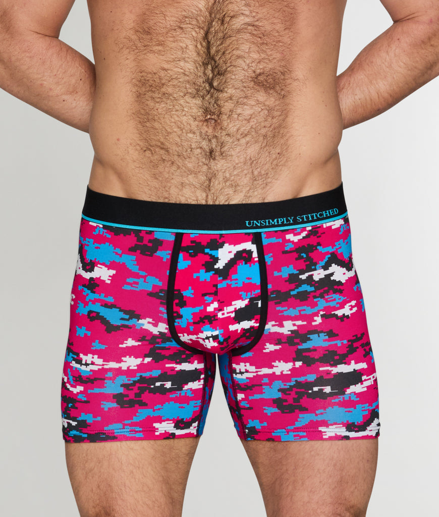 Unsimply Stitched Digital Camo Boxer Brief Unsimply Stitched Digital Camo Boxer Brief Pink-camo