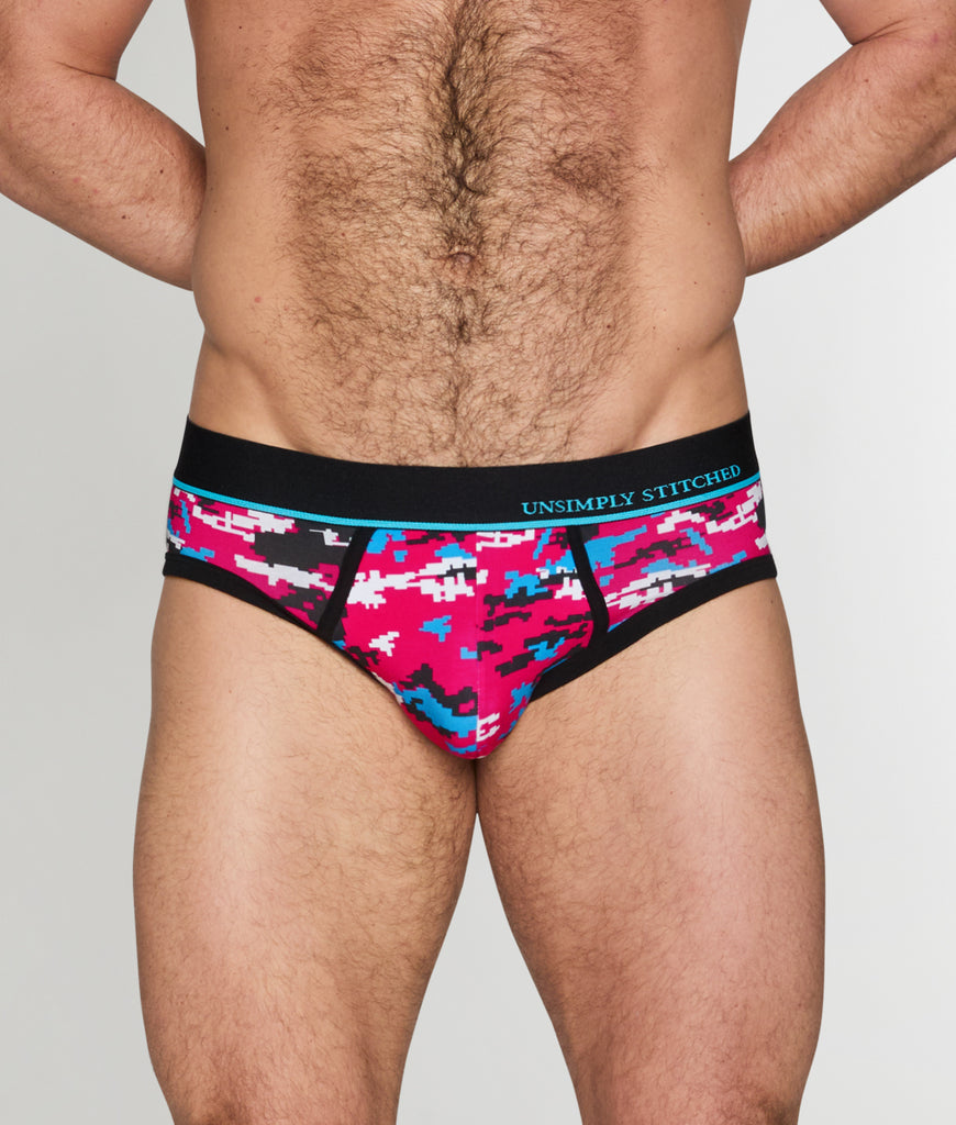 Unsimply Stitched Digital Camo Brief Unsimply Stitched Digital Camo Brief Pink-camo
