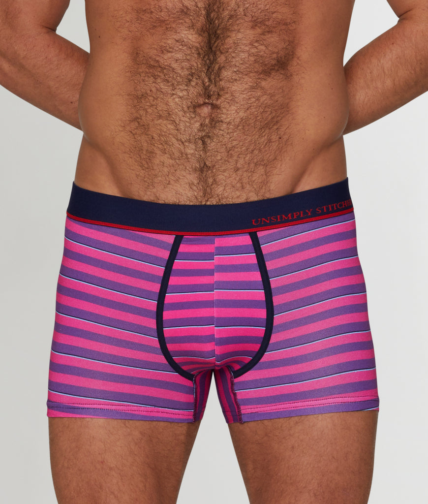 Unsimply Stitched Safety Stripe Trunk Unsimply Stitched Safety Stripe Trunk Pink-purple